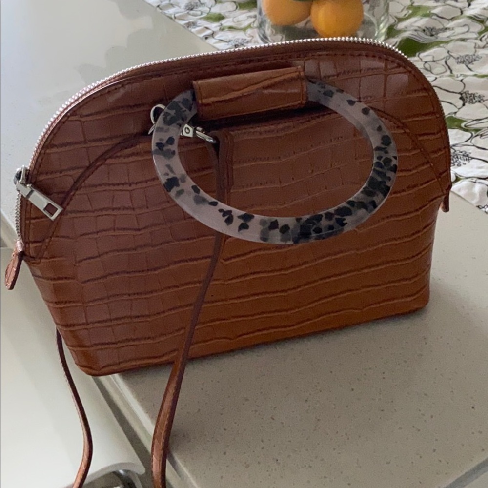Zara NEW “Embossed Animal Print City Bag”